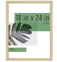 MCS Studio Gallery 18x24 Poster Frame Natural Woodgrain, Vertical & Horizontal Wall Hanging Large Picture Frame New In Box $39