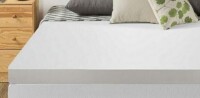 Best Mattress Store Mellow 4 Inch Memory Foam Mattress Topper with Cover, Calming Green Tea Infusion, Short Queen New In Box $229