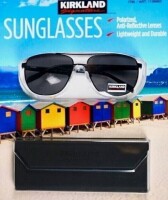 Kirkland Signature Polarized Anti-Reflective Lenses Sunglasses with Case New In Box Assorted $79