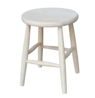 International Concepts 18 in. Unfinished Wood Stool New Shelf Pull $199