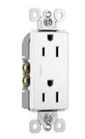 Legrand radiant 885TRWCP7 15 Amp Tamper Resistant Decorator Duplex Outlet, Side Wire or Push Wire, White New