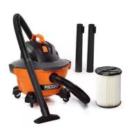 Ridgid 6 Gallon 3.5 Peak HP NXT Shop Vac Wet Dry Vacuum with General Debris Filter, Locking Hose and Accessory Attachments New In Box $199