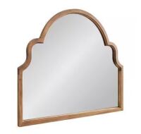 Kate and Lourel Hogan 36.00 in. W x 30.00 in. H Wood Rustic Brown Arch Framed Decorative Mirror New In Box $399