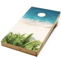 Cornhole Board Decal 2'x4' Tropical Decal Set New $69