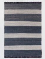 Threshold Designed with Studio McGee 5'x7' Highland Hand Woven Striped Jute/Wool Area Rug Blue New $199