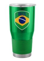 Brazil Soccer Team 30oz Stainless Steel Tumbler New $69