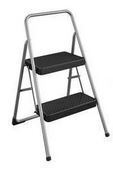 COSCO 2-Step Household Folding Steel Step Stool, ANSI Type 3, 200 lb. Weight Capacity (Platinum) New In Box $99.99