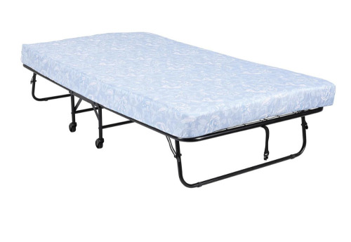 DHP Folding Metal Guest Bed with Floral Print Mattress, New in Box $299