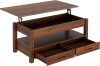 Rolanstar Lift Top Coffee Table with Drawers and Hidden Compartment, Retro Central Table with Wooden Lift Tabletop, for Living Room, Espresso, New in Box $199