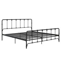 Mainstays Farmhouse Metal Bed, King, Black, New in Box $299