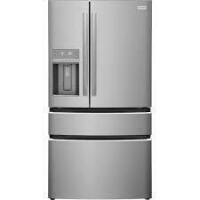 Frigidaire - 21.5 Cu. Ft. 4-Door French Door Counter-Depth Refrigerator - Stainless Steel On Working $3999