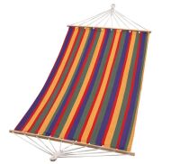 Sterling Sports Hammock for 1 Person, 4ft Wide 420 lbs Capacity, Wooden Spreader for Outdoor Patio Yard Poolside, Cotton Tropical Rush New In Box $99