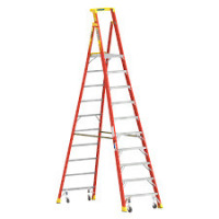 Werner 10' Type 1A Fiberglass Podium Ladder $599 (Wheels Not Included)