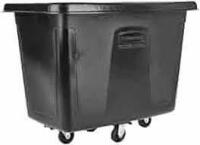 Rubbermaid FG461200BLA Black 12 Cu. Ft. Bulk Cube Truck (400 lb.) $699