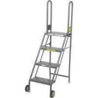 Tri Arc KDMF104166 4 Step Folding Rolling Ladder Stand New in Box $799