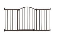 Summer Infant Metal Expansion Extra Wide Safety Baby Gate, 44"-71" Wide, 36” Tall, Hardware Mounted for Child Safety, Fits Large Opening or Doorway, Auto Close Walk Thru Door - Bronze New In Box $229