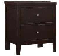 Coaster Furniture Carlton Transitional 2 Drawer Nightstand Bedroom Bedside Table Storage Drawers Cappuccino Brown New In Box $329