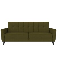 DHP Parker Futon with Storage, Olive Green Linen, New in Box $699