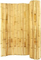 Backyard X-Scapes Natural Bamboo Fencing Decorative Rolled Fence Panel (1 in D x 6 ft H x 8 ft L), New in Box $399