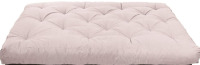 Trupedic x Mozaic 8" Full Size Standard Futon Mattress, Blush Pink, New in Box $299