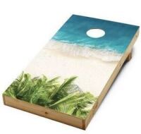 Cornhole Board Decal 2'x4' Tropical Decal Set New $69