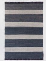 Threshold Designed with Studio McGee 5'x7' Highland Hand Woven Striped Jute/Wool Area Rug Blue New $199