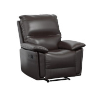 DHP Miller Recliner with Dual USB Port, Dark Brown, Faux Leather, New in Box $599