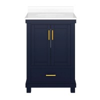 DHP Sunnybrooke 24 Inch Bathroom Vanity with Sink, Navy, New in Box $499