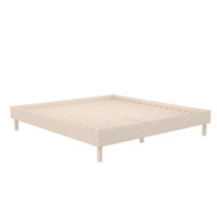 Cologne Tool-Less Wood Platform Bed, King, Light Oak, New in Box $499