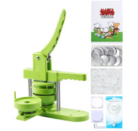 Happizza Button Maker Machine, 75mm(3 inch) DIY Pin Button Maker Press Machine Kit, Badge Button Press Machine Pin Maker Machine with Free 100pcs Button Parts&Pictures&Circle Cutter&Magic Book New In Box $199