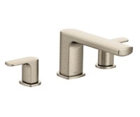 Moen Canada Rizon Brushed Nickel Two-Handle Low Arc Roman Tub Faucet New In Box $399