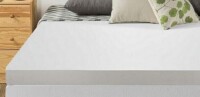 Best Mattress Store Mellow 4 Inch Memory Foam Mattress Topper with Cover, Calming Green Tea Infusion, Short Queen New In Box $229