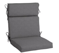 Home Decorators Collection 21.5 in. x 20 in. Sunbrella One Piece High Back Outdoor Dining Chair Cushion in Cast Slate $199