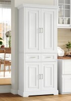 Ebern Designs Hettel 70.9" Kitchen Pantry - White New In Box $499