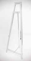 Designstyles Decorative Acrylic Easel Stand – Adjustable Floor Display for Art Pieces, Signs, Mirrors and Chalk/Dry Erase Boards – 58” Tall, Solid Clear for Classy Exhibits and Paintings New In Box $299