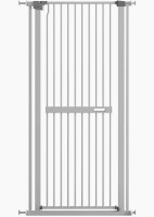 Edibe Gavvin Metal 60" Extra Tall 33" W Pet Gate for Doorway, Durable Pressure Mounted Self Closing Door -White New In Box $250