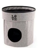 Tucker Murphy Pet™ Lucea 2-Tier Collapsible Cat Cave Cardboard | 14 H x 13 W x 13 D in Charcoal New In Box $89