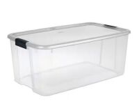 Sterilite 116 Qt Ultra Clear Latch Box With Lid New $39