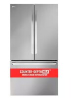 LG LRFLC2706S - 27 cu. ft. Smart Counter-Depth MAX French Door Refrigerator with Internal Water Dispenser in PrintProof Stainless Steel On Working New Floor Model $2799