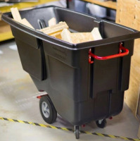 Rubbermaid FG131400BLA 1 cu. yd. Tilt Truck in Black $899.99