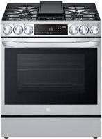 LG 6.3-Cu. ft Smart ProBake Convection InstaView Gas Slide-In Range with Air Fry New Floor Model $2299