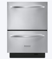 KitchenAid 56-Decibel 24-in Double-Drawer Dishwasher with Hard Food Disposer (Stainless Steel) $1699