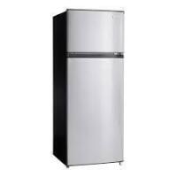 Vissani 7.1 cu. ft. Top Freezer Refrigerator in Stainless Steel On Working $599