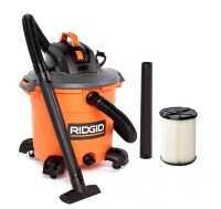 Ridgid 16 Gallon 5.0 Peak HP NXT Shop Vac Wet Dry Vacuum with General Debris Filter, Locking Hose and Accessory Attachments New In Box $219