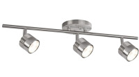 Kuzco Lighting TR10022-BN Lyra 3-Light Track Lighting LED, Brushed Nickel New In Box $199