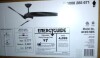 Hampton Bay Tudor 56 in. Indoor Matte Black with Black Blades Ceiling Fan with Adjustable White Integrated LED with Remote Included New In Box $309 - 2