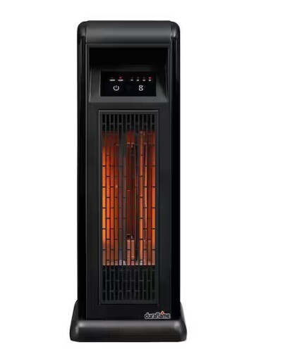 Twin Star Home Duraflame 23.01 in. 1500-Watt Electric Infrared Quartz Tower Heater with Remote New In Box $199