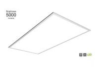 Commercial Electric 2 ft. x 4 ft. White Integrated LED Flat Panel Troffer Light Fixture at 5000 Lumens, 4000K Bright White New In Box $219