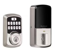 Kwikset Aura Satin Nickel Single Cylinder Electronic Bluetooth Keypad Smart Lock Deadbolt featuring SmartKey Security New In Box $299