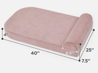 Lesure Orthopedic Dog Bed for Large Dogs, 40 in. x 25 in. $79